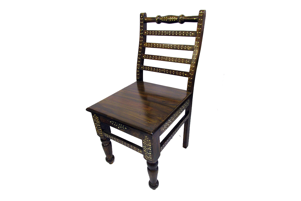 Traditional Design Chair with Decorative Inset Pattern woodkatouch