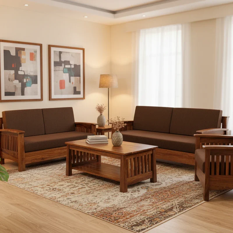 Solid Wood Furniture UK Living Room Setup