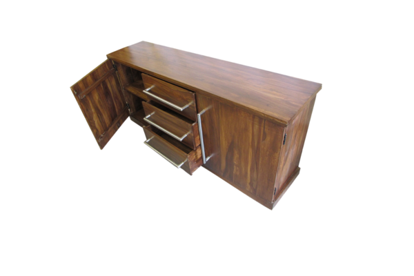 Side Board with Shelf, Doors & Drawers