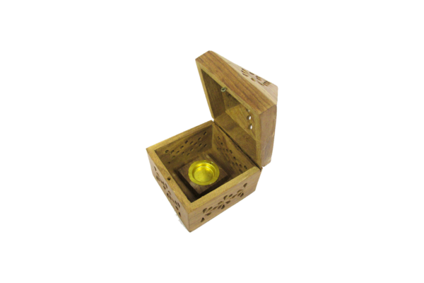 Solid Wood Pyramid Incense Cone Holder