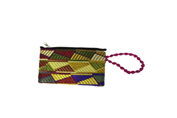 Patchwork Clutch Shoulder/Handbag with Cotton Bead Shoulder strap