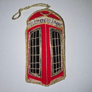 Christmas Decoration - Zari Style Telephone Box