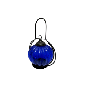 Glass / Iron Pumpkin Candle Holder