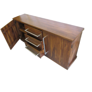 Side Board with Shelf, Doors & Drawers