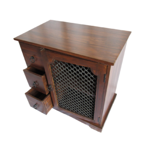 Side Board with Shelf, Jali Door & Drawers