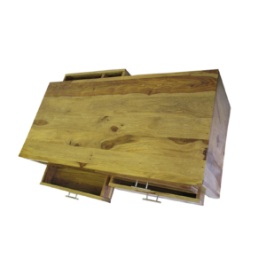 Two Tone Coffee Table with Drawers at Both Sides