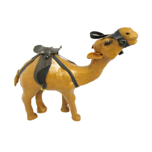 Leather Camel Handcrafted on a Sturdy Wireframe