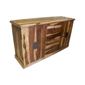 Two Tone Solid Sheesham 3 Draw & 2 Door Side Board