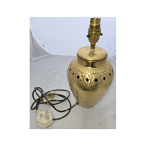Sheet Metal Table Lamp with Brass Safety Bulb Fitting - Diamond Style
