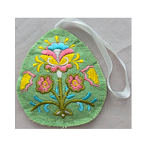 Hand Embroidery Egg with felt covering