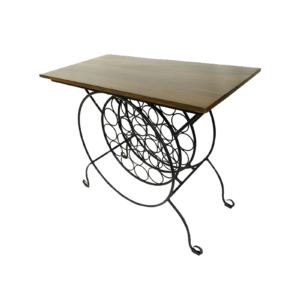 Wine Rack Console with 20 Wine Bottle Storage