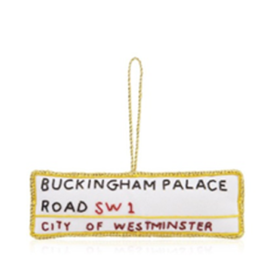 Christmas Decoration - Zari Style Buckingham Palace Road Sign